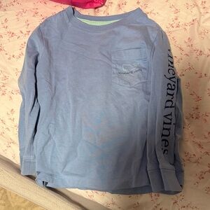 Vineyard Vines Kids Light Blue Long Sleeve Tee